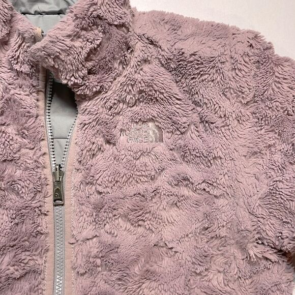 North Face Girls reversible winter jacket, gray/mauve Size L (14-16) - Picture 2 of 8